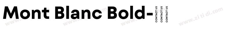 Mont Blanc Bold字体转换